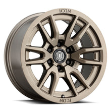 Load image into Gallery viewer, ICON Vector 6 17x8.5 6x5.5 25mm Offset 5.75in BS 95.1mm Bore Bronze Wheel