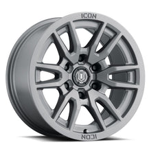 Load image into Gallery viewer, ICON Vector 6 17x8.5 6x5.5 25mm Offset 5.75in BS 95.1mm Bore Titanium Wheel