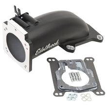 Load image into Gallery viewer, Edelbrock Ultra Low Profile Intake Elbow 90mm Throttle Body to Square-Bore Flange Black Finish