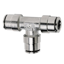 Load image into Gallery viewer, Firestone Union Tee 1/4in. Nickel Push-Lock Air Fitting - Single (WR17603461)