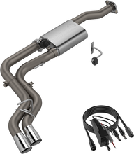 Load image into Gallery viewer, QTP 15-18 Ford F-150 CC/EC Standard Bed 304SS Screamer Cat-Back Exhaust w/3in Tips