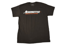 Load image into Gallery viewer, Aeromotive Standard Logo Black/Red T-Shirt - Large