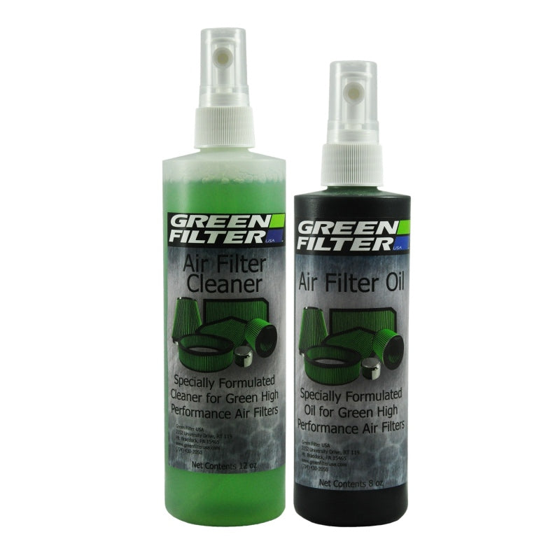 Green Filter Cleaner & Synthetic Oil Kit 12oz Cleaner / 8oz Oil (Green)