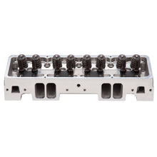 Load image into Gallery viewer, Edelbrock Cylinder Head Victor Jr SBC 23 Deg 220cc Complete for Hydraulic Roller Cam
