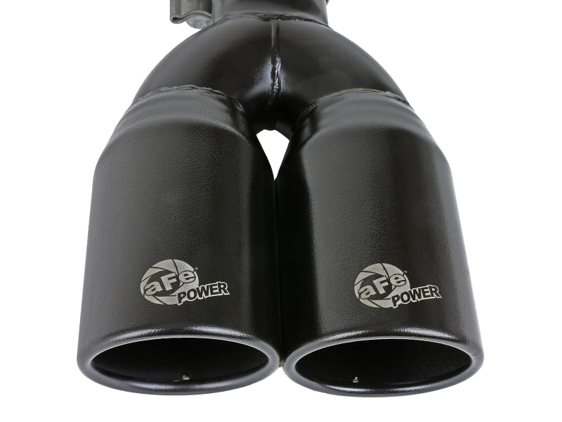 MACH Force-Xp 409 Stainless Steel Clamp-on Exhaust Tip 2.5in Inlet 3.5in Outlet - Black