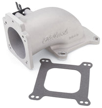 Load image into Gallery viewer, Edelbrock Low Profile Intake Elbow 90mm Throttle Body to Square-Bore Flange As-Cast Finish