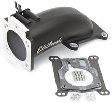 Load image into Gallery viewer, Edelbrock Ultra Low Profile Intake Elbow 90mm Throttle Body to Square-Bore Flange Black Finish