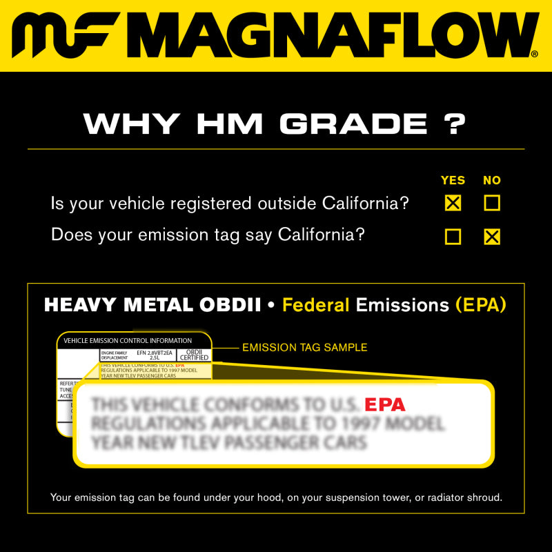 MagnaFlow 02-04 Infiniti I35 3.5L / 02-03 Nissan Maxima 3.5L Rear Underbody D/F Catalytic Converter