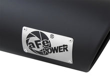 Load image into Gallery viewer, aFe Power MACH Force-Xp 4in In x 6in Out x 15in L Driver Side Clamp-On 4in 409 SS Exhaust Tip-Black