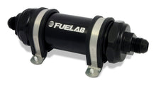 Load image into Gallery viewer, Fuelab 828 In-Line Fuel Filter Long -12AN In/Out 40 Micron Stainless - Black