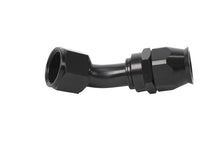 Load image into Gallery viewer, Aeromotive PTFE Hose End - AN-12 - 45 Deg - Black Anodized