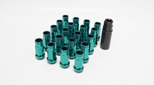 Load image into Gallery viewer, Wheel Mate 12x1.25 48mm Muteki SR48 Green Blue Open End Lug Nuts
