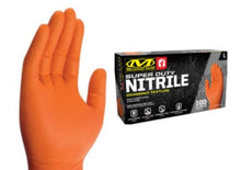 Load image into Gallery viewer, Mechanix Wear SD Orange Nitrile RDT 8 Mil XL - 10 Packs (100 Gloves Ea)