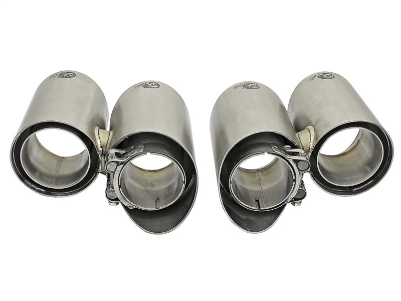 aFe MACH Force-Xp 304 SS OE Exhaust Tips Polished 12-16 Porsche 911 (C2S 991) H6 3.8L