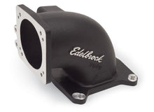 Load image into Gallery viewer, Edelbrock High Flow Intake Elbow 95mm Throttle Body to Square-Bore Flange Black Finish