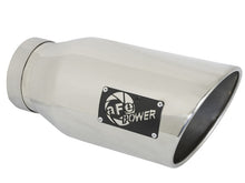 Load image into Gallery viewer, aFe MACHForce-Xp 5in Inlet x 7in Outlet x 15in length 409 Stainless Steel Exhaust Tip