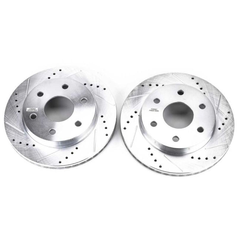 Power Stop 02-06 Cadillac Escalade Front Evolution Drilled & Slotted Rotors - Pair