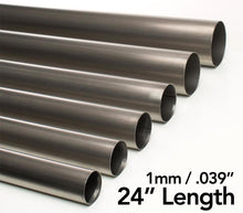 Load image into Gallery viewer, Ticon Industries .5in Diameter x 24.0in Length 1mm/.039in Wall Thickness Titanium Tube