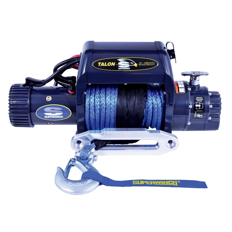 Superwinch 9500 LBS Integrated 12V DC 3/8in x 80ft Synthetic Rope Talon 9.5iSR Winch