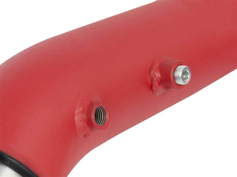 aFe BladeRunner 2.5in Red IC Tube Hot Side w/ Coupling & Clamp Kit 2016 GM Colorado/Canyon 2.8L