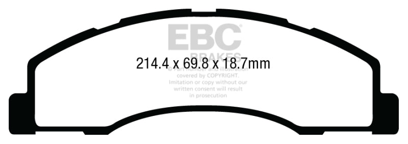 EBC 08+ Ford Econoline E150 4.6 Greenstuff Front Brake Pads