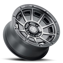 Load image into Gallery viewer, ICON Victory 17x8.5 5x4.5 0mm Offset 4.75in BS Smoked Satin Black Tint Wheel