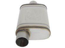 Load image into Gallery viewer, aFe MACHForce XP SS Muffler 3in Center Inlet / 3in Outlet 9in L x 4in W x 14in Body