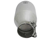 Load image into Gallery viewer, aFe Takeda 304 Stainless Steel Clamp-On Exhaust Tip 2.5in. Inlet / 4.5in. Outlet / 9in. L - Polished