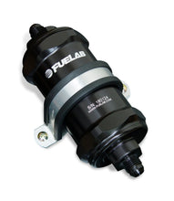 Load image into Gallery viewer, Fuelab 818 In-Line Fuel Filter Standard -10AN In/Out 100 Micron Stainless - Black
