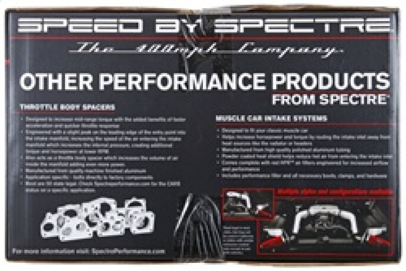 Spectre 03-08 Dodge RAM 1500/2500 V8-4.7/5.7L F/I Air Intake Kit - Clear Anodized w/Red Filter