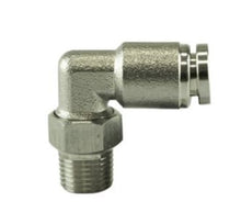 Load image into Gallery viewer, Turbosmart 1/8 NPT to 90 Degree 1/4 pushloc Stainless Steel