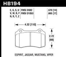 Load image into Gallery viewer, Hawk 00-02 Dodge Viper 8.0L ACR OE Incl.Clips Pins Front ER-1 Brake Pads