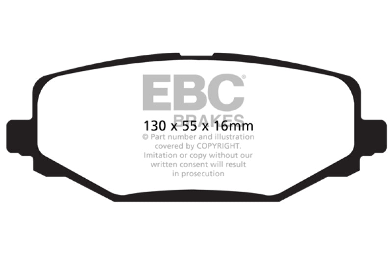 EBC 12+ Chrysler Town & Country 3.6 Greenstuff Rear Brake Pads