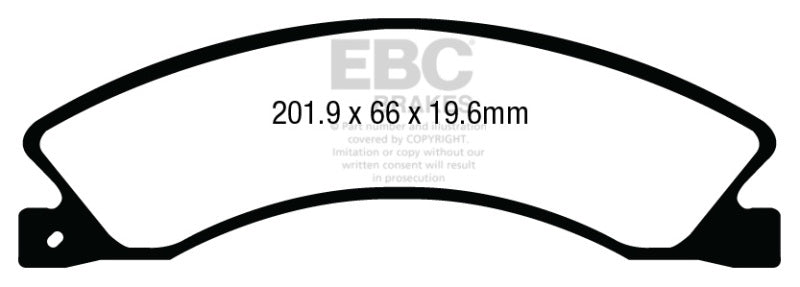 EBC 12+ Nissan NV 1500 Greenstuff Rear Brake Pads
