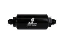 Load image into Gallery viewer, Aeromotive In-Line Filter - AN-08 size Male - 10 Micron Microglass Element - Bright-Dip Black