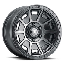 Load image into Gallery viewer, ICON Victory 17x8.5 6x120 0mm Offset 4.75in BS Smoked Satin Black Tint Wheel