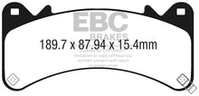 Load image into Gallery viewer, EBC 2015+ Chevrolet Tahoe 2WD (6 Piston Brembo) Greenstuff Front Brake Pads