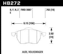 Load image into Gallery viewer, Hawk 00-06 Audi TT 1.8 HPS Street Front Brake Pads