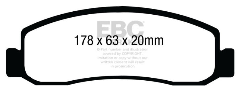 EBC 08-10 Ford F250 (inc Super Duty) 5.4 (2WD) Greenstuff Front Brake Pads