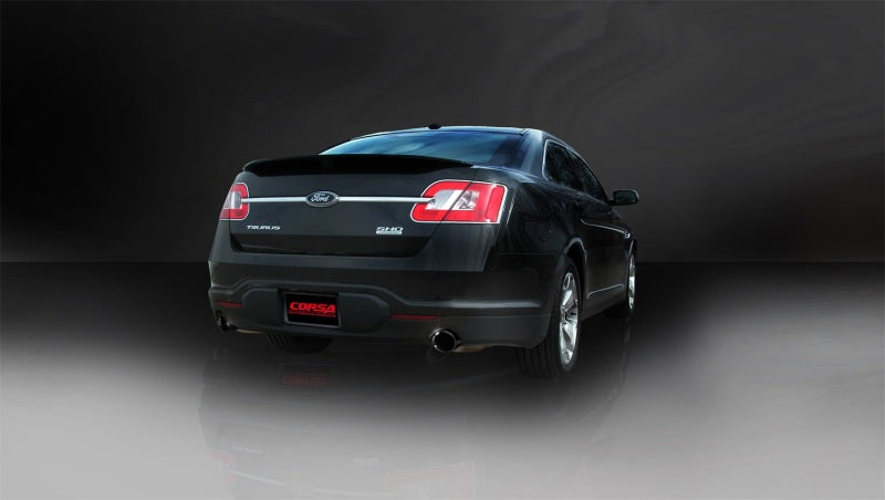 Corsa 10-13 Ford Taurus SHO 3.5L V6 Turbo Sport Cat-Back Exhaust w/ Dual 4in Black Tips